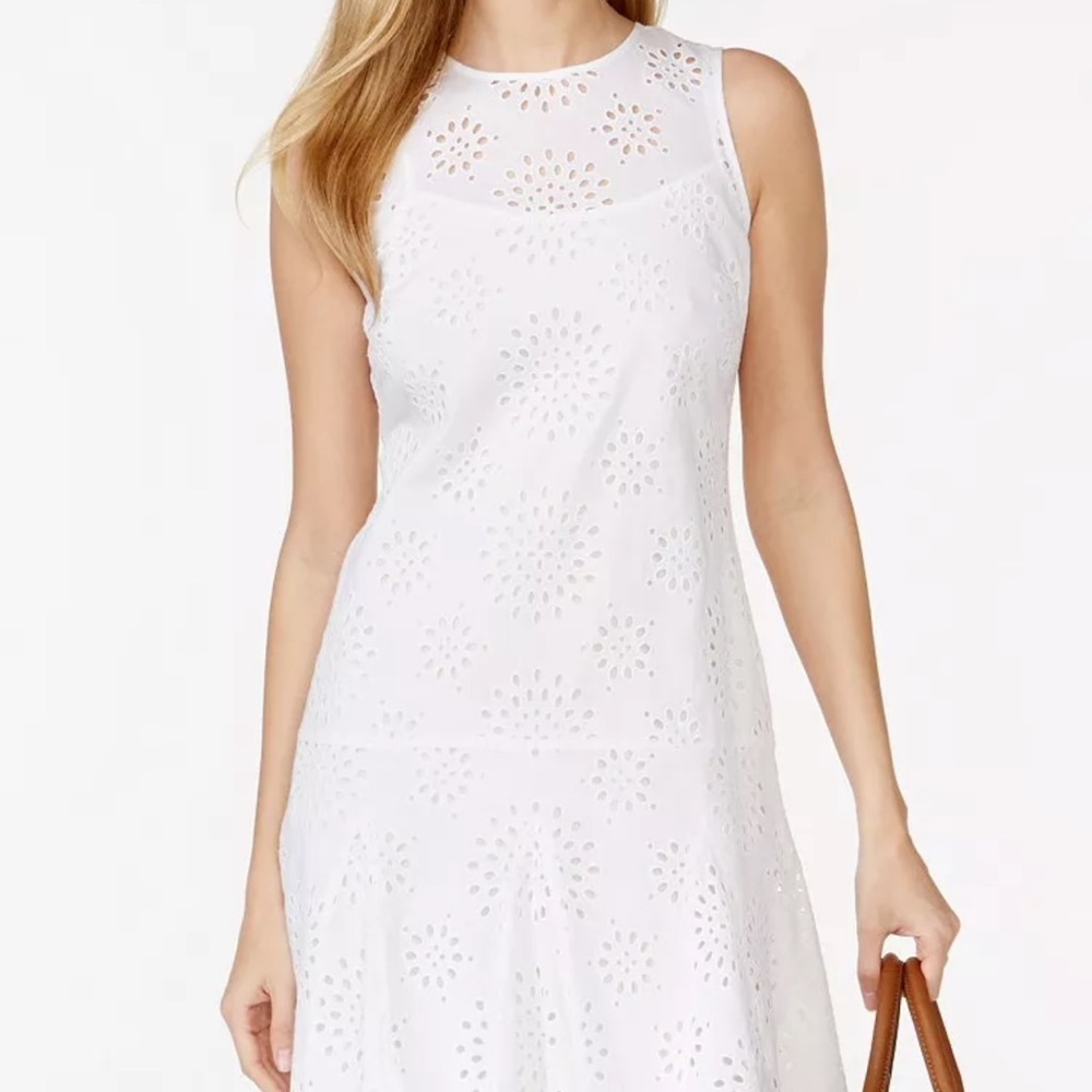 Michael Kors Eyelet White Dress
